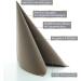 Premium Brown Napkins for Weddings & Celebrations | Prime Guest Airlaid - 50 Pack (40x40 cm Fold) - Buy Online on GoSupps.com