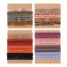 FIRAZIO 52Pcs Boho Hair Ties Bracelet for Women Stackable Morandi Colorful Cute Elastics Hair Ties Ponytail Holder for Thick & Curly Hair