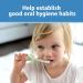 Dr. Brown's Infant-to-Toddler Toothbrush | Soft & Safe Baby Training Brush for 0-3 Years | Elephant Mint Design - Buy Online on GoSupps.com