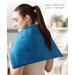 Boncare LCD Digital Control Extra Large Heating Pad for Back Pain Relief - Super Soft Moist/Dry Heat - 12 x 24 - Blue - Buy Online on GoSupps.com