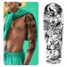 GFHIH Christmas Full Arm Temporary Tattoos for Men and Women - Waterproof & Realistic Sleeve Designs - Long Lasting Holiday Gift - 12 Sheets (L19xW7) - Buy Online on GoSupps.com