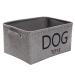 Pethiy -linen storage basket with handle for toys for dog -storage box/toy box for pet accessories -24l capacity -40 x 30 x 20cm -gray gray dog toys