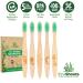 EcoShoots Kids Bamboo Toothbrushes with Super Soft Bristles | Pack of 5 Kids Toothbrushes | Eco-Friendly Natural Wooden Childrens Toothbrush | Organic Biodegradable Handle | BPA Free Kids Toothbrush Kids 5 Pack - Buy Online on GoSupps.com
