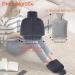Electricity-Free Foot Warmer | 2L Heated Foot Bottle | Super Soft Winter Heating Mat for Cold Feet - Gray 38x32cm - Buy Online on GoSupps.com