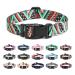 Mercano dog collar adjustable soft nylon comfort & robust patterned dog collar for small medium -sized dog puppies (M ethnic green) m ethnic green