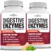 NEW AGE Digestive Enzymes for Gut Health - Probiotic Multi Enzymes with Prebiotics and Probiotics with Lipase for Women and Men for Digestive Health Daily Enzymes for Digestion - 120 Count 60 Count (Pack of 2)