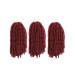 FREESHOW Burgundy Spring Twist Hair 8 Inch Crochet 3-Pack - Bug 8 Inch Bug Spring Twist Hair - Buy Online on GoSupps.com