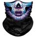 Obacle Skull Face Mask for Women Men Dust Wind Sun Protection Seamless Bandana Face Mask for Rave Festival Motorcycle Riding Biker Fishing Hunting Outdoor Running Tube Mask Multifunctional Headwear Women Purple Blue Face
