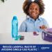 Sistema Twist 'n' Sip Squeeze Sports Water Bottles 460ml - Leakproof, BPA-Free, Recyclable - Blue (4 Count) - Buy Online on GoSupps.com