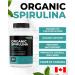 Renew Actives Organic Spirulina 1000MG per 2 Capsules Superfood for Men & Women Supports Energy, Wellness & Immune Function Rich in Antioxidants & Nutrients Made in Canada 60 Capsules - Buy Online on GoSupps.com