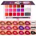  lyanny lyanny Lipstick Palette Gloss Palette Makeup Mat 18 Colors Long Lasting Soft and Creamy Texture for Dates Collection - Buy Online on GoSupps.com