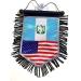 Guatemala American mini banner sports flag for car and home decoration door window wall small flag hanging decor accessories sticks to glass quick easy (Guatemala USA 01) - Buy Online on GoSupps.com