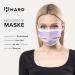 HARD Disposable Face Masks - Made in Germany - CE Certified - Breathable Triple Layer - Filtration 99.78% - Elastic Earloops - Rainbow Ocean Sunrise - 100 Pieces - Buy Online on GoSupps.com