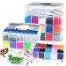 30,000 pcs Fuse Beads Kit 30 Colors 5MM for Kids, Including 10 Ironing Papers,48 Patterns, 7 Clear Pegboards, Tweezers, Perler Beads Compatible Kit