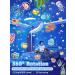 Robot Night Light Projector for Kids| 12 Films+72 Lighting Modes| Bluetooth+Rechargeable| 360 Rotation| Baby Sensory Lights for Autism - Buy Online on GoSupps.com