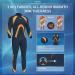 Hevto 3/2mm Neoprene Full Shorty Wetsuit for Women & Men - Keep Warm for Surfing, Swimming, Diving & SUP - M16-Orange Men X-Large - Buy Online on GoSupps.com
