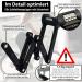 Kohlburg 110cm Folding Lock - High Security Bicycle Lock with Number Code & Bracket | Safe Pay & E-Bike Lock | Bolzenschneider-Sicheres - Buy Online on GoSupps.com