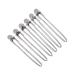 Premium Metal & Plastic Hair Clips for Hairdressers - 6-Piece Silver Set 12 cm | Durable Hairpins & Clips - Buy Online on GoSupps.com