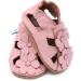 Dotty Fish Soft Leather Baby Shoes- Toddler Sandals, Non-slip | Pink Flowers | 0-6 Months to 3-4 Years - Buy Online on GoSupps.com