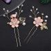 Buy Toyvian Pink Rhinestone Hair Accessories - Floral Bridal Headpiece & Decorative Headband for Wedding Party (4pcs) - Buy Online on GoSupps.com