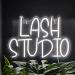 Lash Studio Neon Sign - LED Light for Salon & Beauty Studio Decor (White) - Buy Online on GoSupps.com
