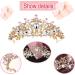 Bogoro Qazuwa Krone Tiara - Elegant Wedding Crown with Crystals | Princess Tiara for Brides & Cosplay | Ros gold Party Gift - Buy Online on GoSupps.com