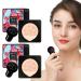 2P Mushroom Head Air Cushion CC Cream,BB Cream,Foundation Full Coverage Foundation, Moisturizing CC Foundation Concealer Makeup, Long Lasting Matte Cushion Foundation (Natural) 2P Natural