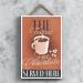 Global Designs The Tastiest Hot Chocolate Served Here Rectangle Wooden Plaque - Buy Online on GoSupps.com