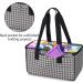 YARWO Knitting Yarn Bag - Gray Dots - Crochet Tote with Pocket for WIP Projects - Fits 14 Knitting Needles and Yarn Skeins - Bag Only - Buy Online on GoSupps.com