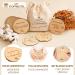 Prinzental 40 Milestone Cards for Pregnancy | Engraved Wooden Photo Cards | Perfect for 9 Months (German) - International Shipping Available - Buy Online on GoSupps.com
