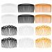 12Pcs Hair Combs Slides Hair Slides Plastic French Twist Decorative Hair Comb Hair Accessories for Women Girls 11 and 23 Teeth