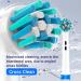 Replacement Oral-B Toothbrush Heads - 16 PCS Floss Cross Sensitive Soft Refills Compatible with Braun Electric Toothbrush - Buy Online on GoSupps.com