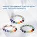 Relaxing Chakra Bracelet - Elastic Pearl Bracelet for Stress Relief & Healing | Versatile Meditation Party & Well-being Accessory (Gray) - Buy Online on GoSupps.com