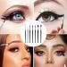 Eyeliner Makeup Brush Set - 7PC Angled Flat & Curved Brushes for Precision Eyeliner & Eyebrows | International Shipping Available - Buy Online on GoSupps.com