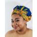 TREJAZ Satin Bonnet Silk Sleep Cap for Women with Long Curly Hair - Blue/Yellow, Large - Buy Online on GoSupps.com