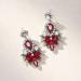 SWEETV 2-Pack Crystal Wedding Tiara Crown & Earrings Set - Red Princess Hair Accessories - Buy Online on GoSupps.com