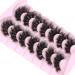 Geeneiya Dense 8D Mink Fluffy Cat Eye Lashes Pack for Long, Thick Volume - Look Like Extensions - Buy Online on GoSupps.com