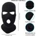 Hole Knitted Full Face Ski Mask Balaclava for Winter Sports - Black - Buy Online on GoSupps.com