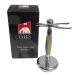G.B.S Chrome Horn Accent Dual Stand for Shaving Brush and Razor Stand to Shaving Brush and Razor Opening for Brush and Razor