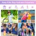 ROISDIYI Kids Water Bottle 20oz with Straw | BPA-Free & Leak-proof | Motivational Reusable Water Bottle for School | One-handed Opening Straw Lid | Anti-dust Spout Cover | Blue - Buy Online on GoSupps.com