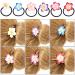 Lurrose 12pcs Hawaiian Plumeria Flower Hair Ties | Elastic Hair Bands for Women Girls | Soft Ceramic Hair Ropes | Ponytail Holders - Buy Online on GoSupps.com
