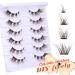 Natural Look Anime Eyelashes - Brown Wispy False Eyelashes for Manga Lashes - Clear Band Cluster Lashes - DIY Individual Fake Eyelashes - Natural Lashes Pack - Buy Online on GoSupps.com