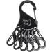 Nite IZE KeyRack Key Chain Pendant - Black Snap Hook Carabiner Organizer | International Shipping Available - Buy Online on GoSupps.com