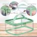 3-Piece Clear Makeup Bags Cosmetic Toiletry Travel Set for Women - Waterproof PVC Storage Pouch Organizers with Handle in Pink, Green, Black - Buy Online on GoSupps.com