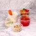 Freshware 4 Ounce Plastic Portion Cups with Lids - 100 Sets | Souffle, Jello Shot, Condiment Sauce Containers | Ideal for Sampling, Sauce, Snack, Dressing - Buy Online on GoSupps.com