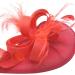 Ladies Feather Aliceband/Clip Fascinator Hat for Weddings Races Royal Ascot (Coral) - Buy Online on GoSupps.com