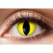 Balinco contact lenses colored without strength motif lenses eye lenses costume accessories for cosplay Halloween carnival carnival dia de los muertos party festival rave (reptile yellow)