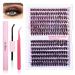 DIY Lash Extension Kit Individual Lashes Clusters Kit 30D&40D Eyelash Extension Kit Natural False Lash Kit with Bond and Seal Lash Applicator Tool and Lash Tweezers