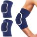 Shop Sibba Compression Elbow Pads & Arm Brace Support - Breathable Fitness Wraps for Kids Men & Women | Volleyball & Basketball Protection (Blue - Buy Online on GoSupps.com