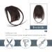 BARSDAR Clip in Fringe Human Hair 100% Real Hair Extensions - Dark Brown Natural Color French Bangs with Temples for Women - Washable/Dye-able - Pack of 1 - Buy Online on GoSupps.com